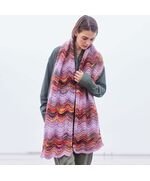 Sjaal met golfpatroon breien - Lana Grossa Picasso breipakket | hobbygigant.nl