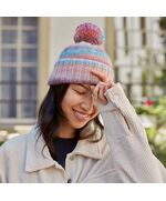 Damesmuts met pompon breien - Lang Yarns Frida breipakket