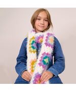 Kindersjaal met granny's haken - Lana Grossa Basta haakpakket | hobbygigant.nl