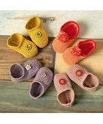 Babyslofjes van katoen breien - Lang Yarns breipakket | hobbygigant.nl