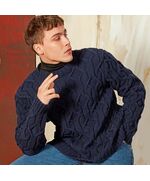 Kabeltrui Peter breien - Lang Yarns breipakket | hobbygigant.nl