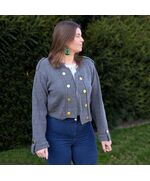 Dames jasje marine stijl breien - Hobby Gigant breipakket | hobbygigant.nl