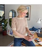 Gestreept dames shirt Friday Tee breien - PetiteKnit breipakket | hobbygigant.nl