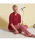 Damesvest met korte mouw breien - Lang Yarns Baby Cotton breipakket | hobbygigant.nl