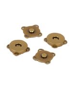 Knoop met magneetsluiting - 2 stuks - brons | knopen | hobbygigant.nl