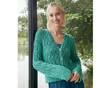 Damesvest ajourpatroon breien - Lang Yarns breipakket  | hobbygigant.nl