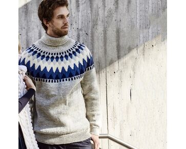 Herentrui Nietos met ronde pas breien - Novita 7 Veljestä breipakket | hobbygigant.nl