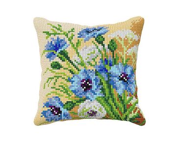 Korenbloemen borduurkussen - Orchidea borduurpakket | hobbygigant.nl