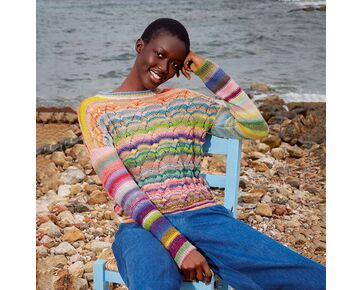 Kabel trui Wilona breien - Lang Yarns breipakket | hobbygigant.nl