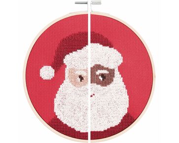 Kerstman portret borduren - Rico Design borduurpakket | hobbygigant.nl