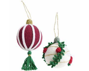Kerstballen haken - Rico Design haakpakket | hobbygigant.nl