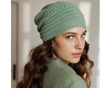 Cashmere dames muts Bente breien - Lang Yarns breipakket | hobbygigant.nl