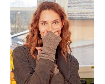 Handwarmers met fantasie patroon breien - Lang Yarns breipakket | hobbygigant.nl