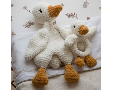 Gans Guus knuffeldoek haken - Silvia's haakpakket | hobbygigant.nl