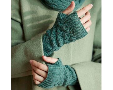 Ajour handwarmers Beth breien - Lang Yarns breipakket | hobbygigant.nl