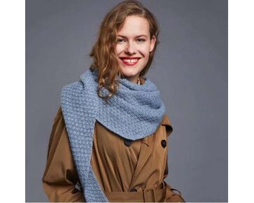 Driehoek sjaal Amel breien - Lamana Premia breipakket | hobbygigant.nl