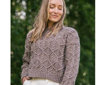 Kabeltrui Vietto voor dames breien - Novita breipakket | hobbygigant.nl