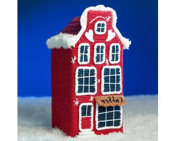 Kerstdorp haken het Rode grachtenpand - Mr. Cey haakpakket