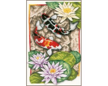 Dans van de koi borduren - Lanarte borduurpakket | hobbygigant.nl