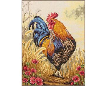 Zwarte ringleader borduren - Lanarte telpakket | hobbygigant.nl