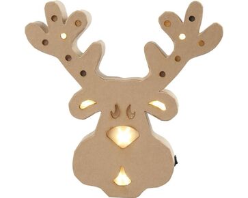 Rendier lichtbox papier maché - Creativ Company | hobbygigant.nl