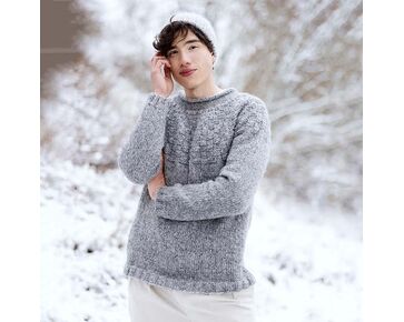 Herentrui met blokjes motief breien - Novita breipakket | hobbygigant.nl