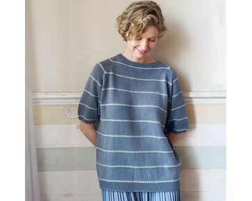 Katoenen shirt Barbara breien - Lang Yarns breipakket | hobbygigant.nl