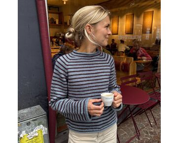 Gestreepte damestrui Frankie breien - Sandnes Garne breipakket | hobbygigant.nl