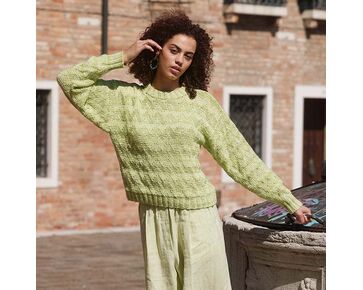 Damestrui met zigzag patroon breien - Lang Yarns breipakket | hobbygigant.nl