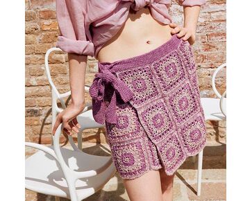 Zomerrokje met grannys haken - Lang Yarns haakpakket | hobbygigant.nl