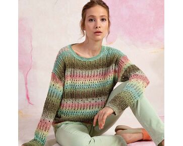 Ajour damestrui Jonne breien - Lang Yarns breipakket | hobbygigant.nl