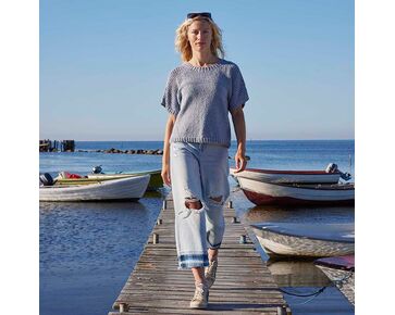 Tweed zomershirt Caia breien - Lang Yarns breipakket | hobbygigant.nlTweed zomershirt Caia breien - Lang Yarns breipakket | hobbygigant.nl