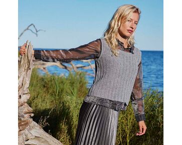 Kasjmier dames spencer breien - Lang Yarns breipakket | hobbygigant.nl