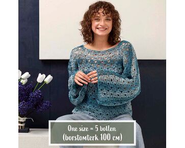 Zomertrui Yumi haken - Lang Yarns haakpatroon