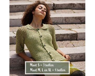 Zomervest met korte mouwen haken - Wooladdict Pride haakpatroon