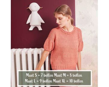 Dames shirt breien - Wooladdicts Sunshine breipatroon