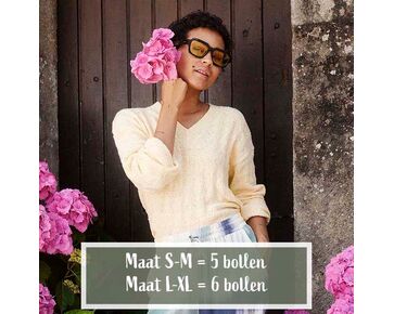 Damestrui Bloom breien - Lang Yarns Bliss breipatroon