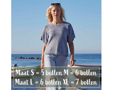 Tweed zomershirt Caia breien - Lang Yarns breipatroon