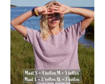 Tweed zomershirt Christine breien - Lang Yarns breipatroon