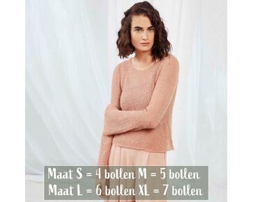 Damestrui met wijde mouw breien - Alpaca Superlight breipatroon