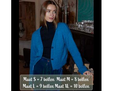 Kort damesvest breien - Wooladdicts Honesty breipatroon