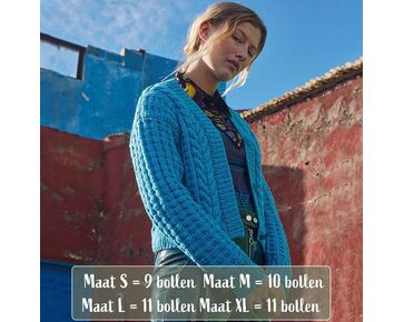 Kort damesvest breien - Lang Yarns Honesty breipatroon