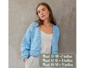 Damesvest breien - Lana Grossa Gelato Vintage breipatroon
