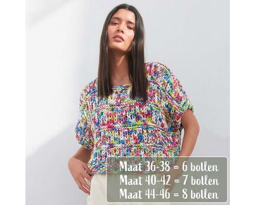 Zomertop voor dames breien - Lana Grossa Gelato breipatroon