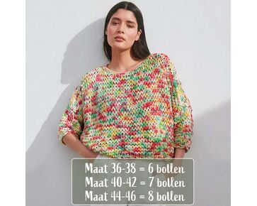 Zomertrui voor dames breien - Lana Grossa Gelato breipatroon
