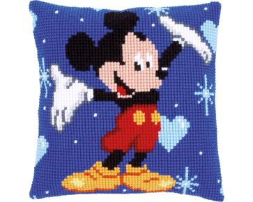 Mickey Mouse borduurkussen - Vervaco borduurpakket
