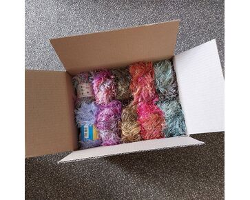 Zero waste pakket met 10 bollen Fluffy effectgaren - Hobby Gigant
