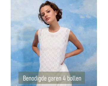 Dames top breien - Lang Yarns cashmere dreams breipatroon