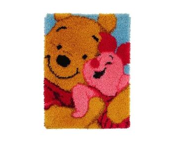 Winnie de Poeh met Knorretje knoopkleed - Vervaco knooppakket