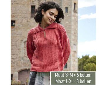 Dames polotrui breien - Lang Yarns Bliss breipatroon